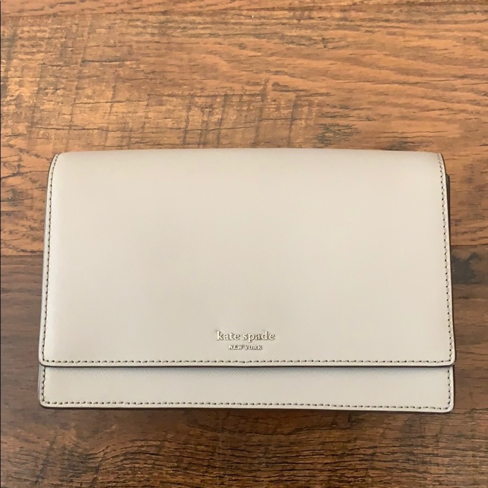 Gray Kate Spade purse
